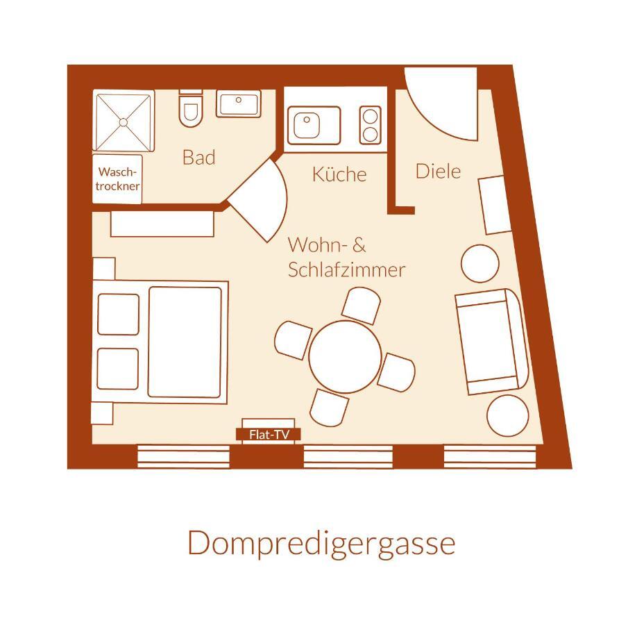Apartment Dompredigergasse ナウムブルク エクステリア 写真